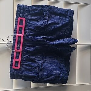 Athleta blue linen shorts size 8